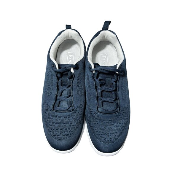 Propét Womens TravelActiv Sneakers Navy Size 9 4E Lightweight & Comfortable - Picture 4 of 9